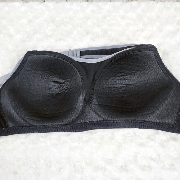 Danskin Now Max Support Cross Back High Impact Sports Bra Black Size 36C - Picture 6 of 8